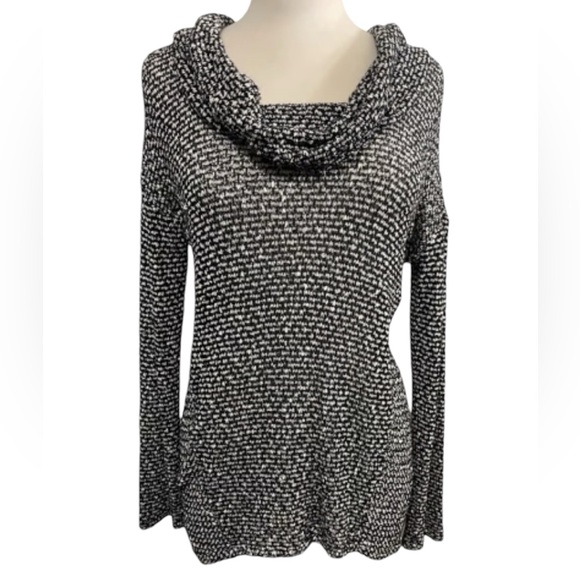 Jessica Simpson Cowl Neck Lightweight Open Weave Hi Low Maternity Sweater Size L - Picture 1 of 5